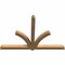 Ekena Millwork Redmond Timber Gable Bracket, Western Red Cedar, 108"W x 72"H x 5 1/2"D x 5 1/2"F, 16/12 Pitch GBW108X72X0606RED00SWR - alternate 5